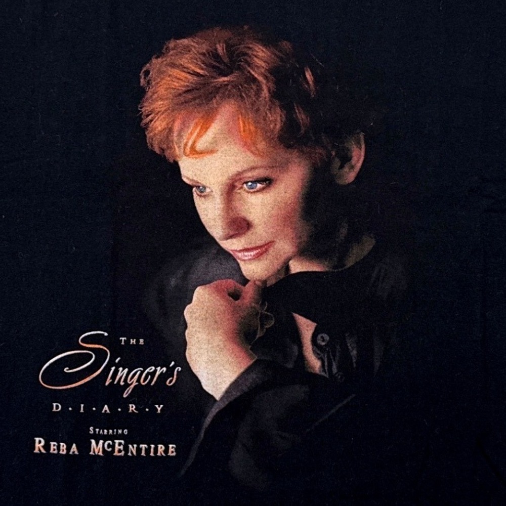 Vtg 1999 Reba McEntire "The Singer's Diary" concert tour tshirt Single Stitch XL